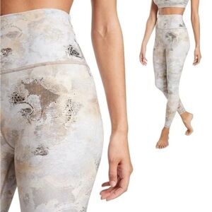 Athleta Elation Guilded Tight - Gold Floral XS